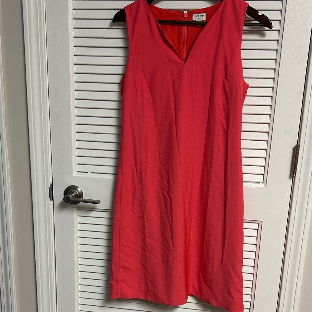 J. Crew Vibrant Pink Midi Dress